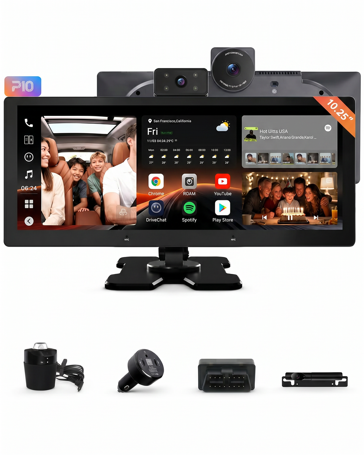 ATOTO P807PR Wireless CarPlay Screen for Car, 7 inch Portable