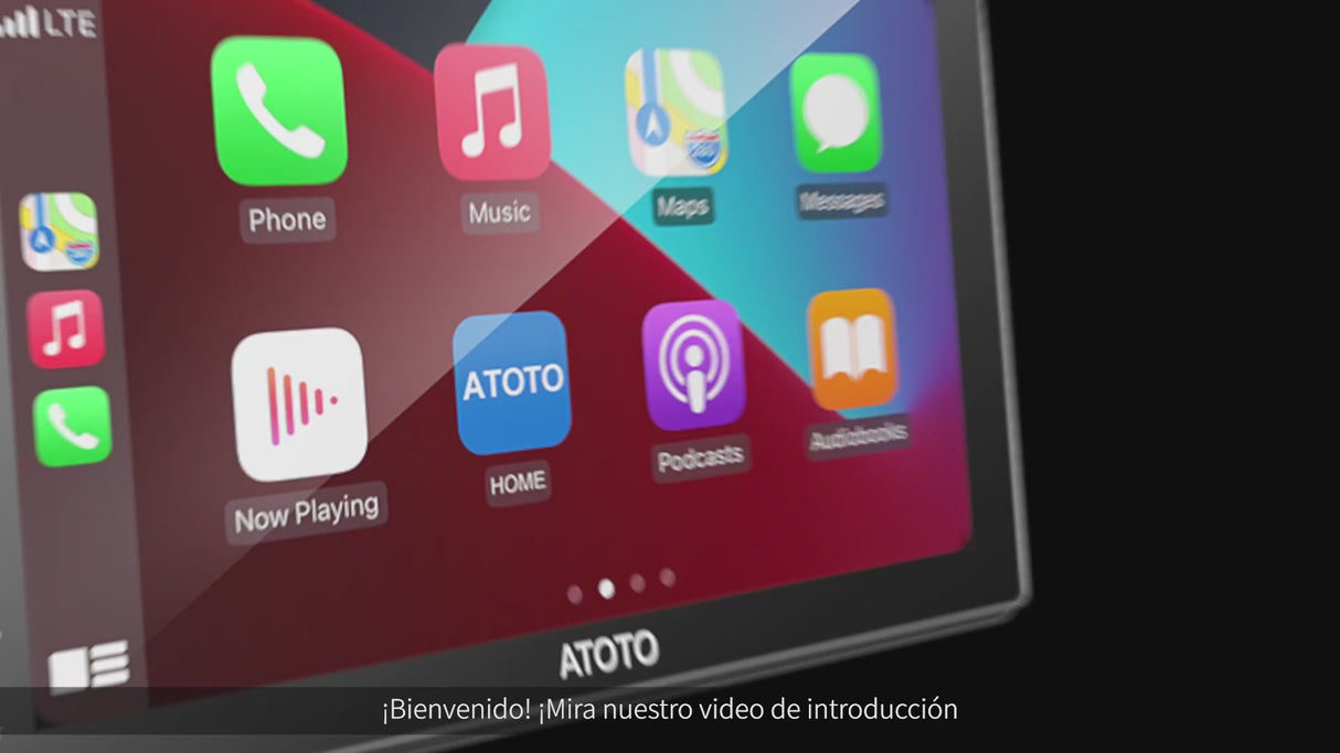 ATOTO F7G2A7WE Radio 2 DIN 7" para coche, CarPlay inalámbrico, Android Auto inalámbrico, Bluetooth, Enlace espejo, Vista trasera en vivo HD, Carga rápida, FM/AM, GPS navegación