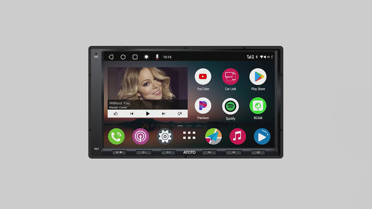 ATOTO A6G2A7PF 7" Double Din Car Stereo, Touchscreen Radio, DAB+ Ready, Wireless CarPlay & Android Auto, Dual Bluetooth, WiFi/BT/USB Tethering, MirrorLink, HD LRV, 2G+32G