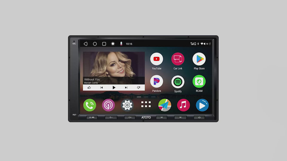 ATOTO A6G2A7PF 7" Double Din Car Stereo, Touchscreen Radio, DAB+ Ready, Wireless CarPlay & Android Auto, Dual Bluetooth, WiFi/BT/USB Tethering, MirrorLink, HD LRV, 2G+32G