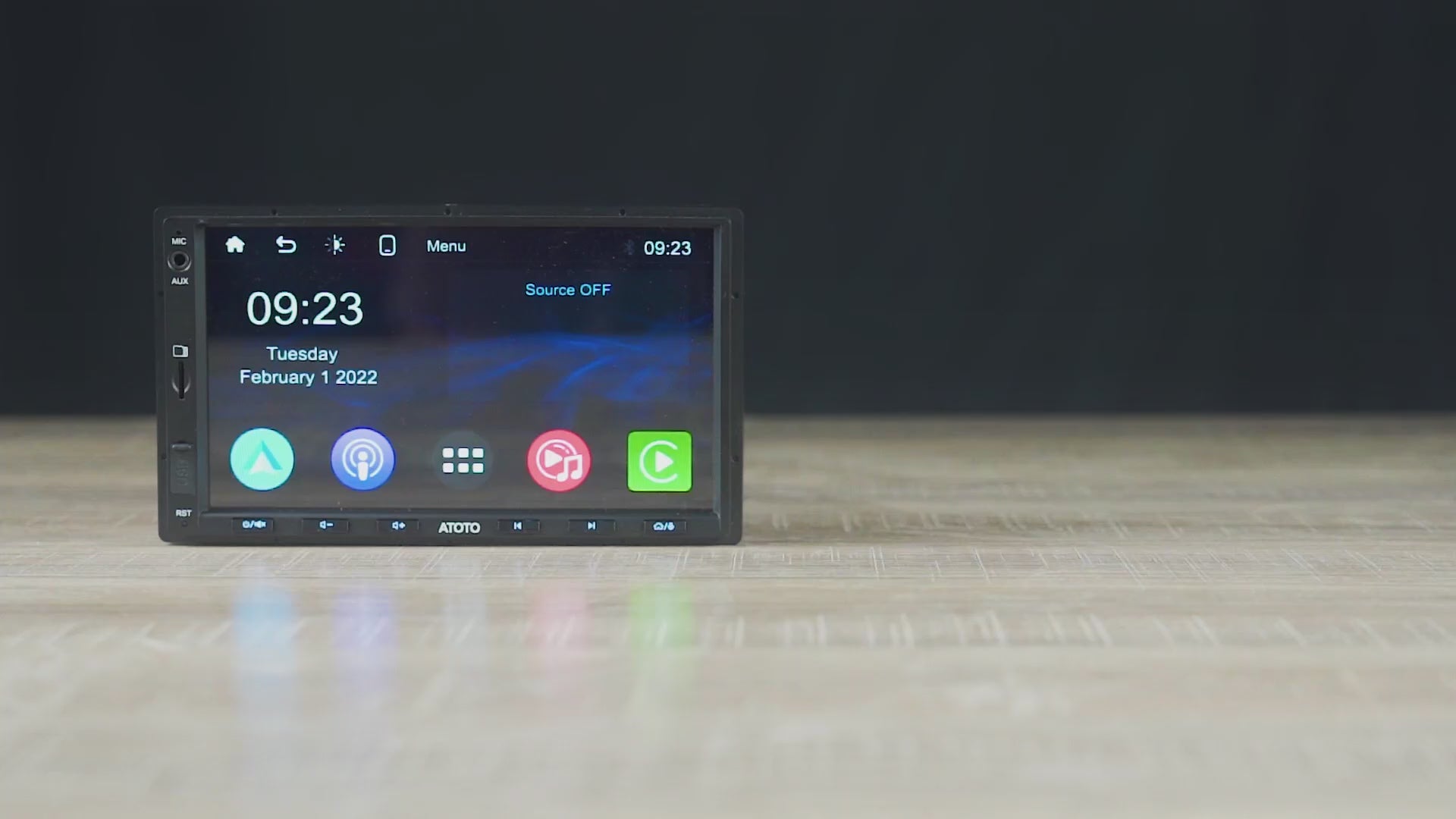 ATOTO F7WE カーラジオ 2 DIN 7インチ、CarPlayワイヤレス、BT、ミラー