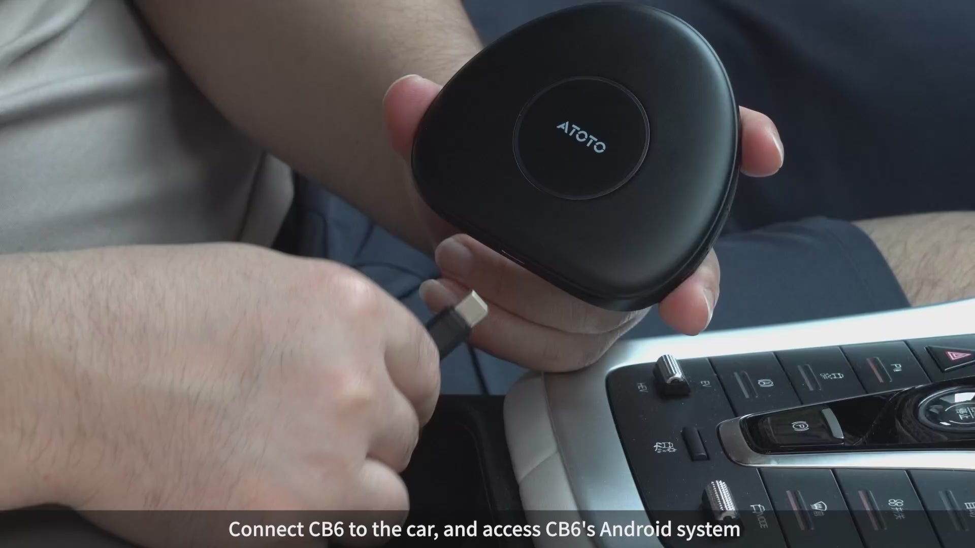 ATOTO CB6C Wireless CarPlay Adapter, Android 13, 4G+64G, GPS, 4G LTE