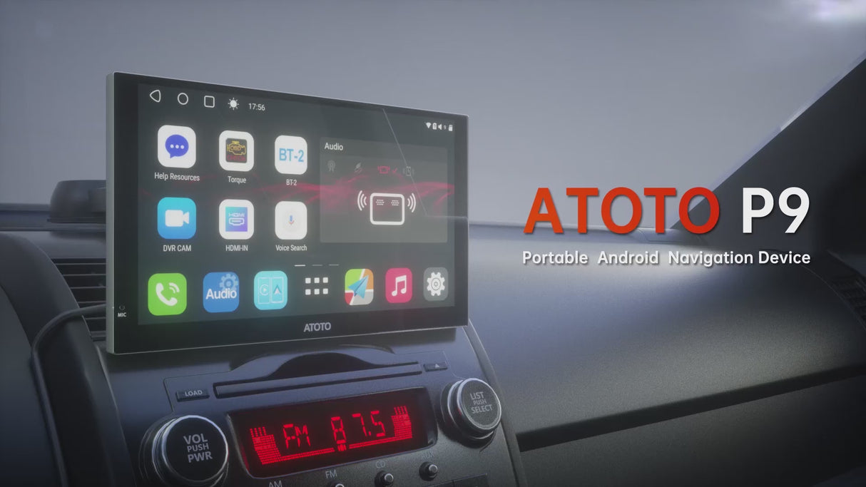 ATOTO 7" GPS Navigation, Front Dashcam, Steering Wheel Control, Wireless CarPlay and Android Auto, GPS Navigation with Tracking, 4G LTE, Dual Bluetooth, WiFi, 4G+32G