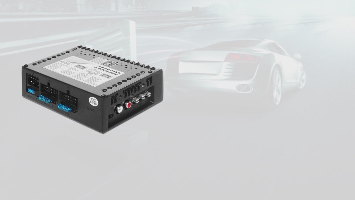 ATOTO CA-AEC01 4-Kanal-Autoverstärker | Klasse A/B | 4x75W RMS | 2/4 Ohm stabil | Exklusiv für ATOTO Autoradios