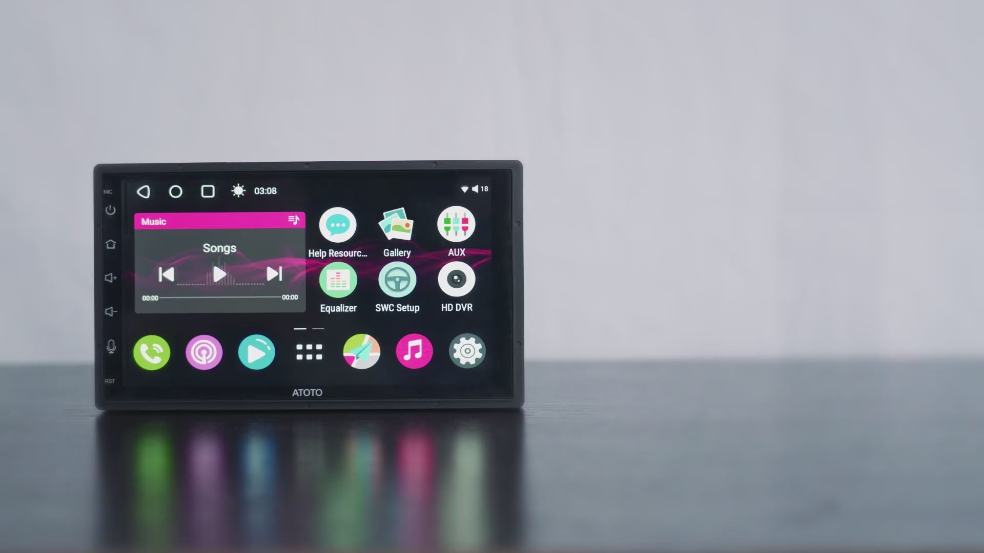 ATOTO Android オーディオ一体型ナビ 7インチ A6G2B7PF ATOTO A6 7インチ 2DIN Android カーナビ ディスプレイオーディオ